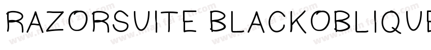 RAZORSUITE BLACKOBLIQUE字体转换